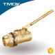 tank brass float balance ball valve with 8" plastic ball union brass stem full port DN100 for water machine manual power CE PN40