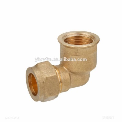 copper tube fitting compression fitting female elbow 90 degree pipe fitting tube fitting